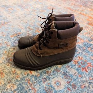 Vintage Sorel Boots Brown Suede Rubber Men's 8 Women's 9.5/10 Winter Boots